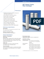 DFT Classic Series Filter Cartridges: Reliable, Consistent Filtration Performance From Each Cartridge