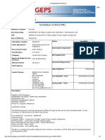 Bid Notice Abstract: Invitation To Bid (ITB)