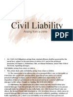 Civil Liability: Arising From A Crime
