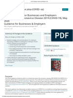 COVID-19 Guidance - Businesses and Employers - CDC