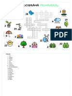 Crucigrama Primaveral PDF