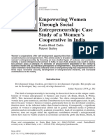 Empowering Women Through Social Entrepreneurship: Case Study of A Women's Cooperative in India