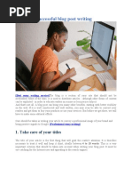 6 Tips for Successful Blog Post Writing