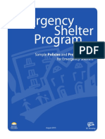 Emergency Shelter Program Policies Procedures