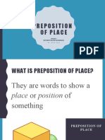 English Grade 4 - Preposition of Place