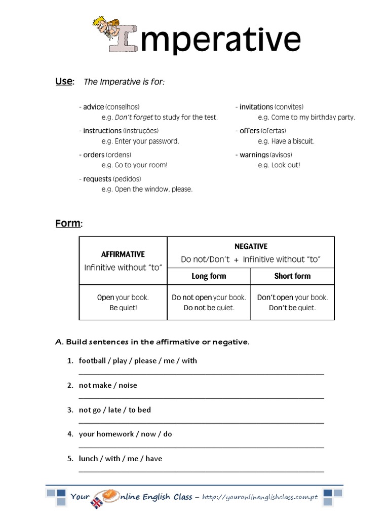 The Imperative | PDF | Language Arts & Discipline | Foreign Language ...