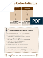Possessive Adjectives and Pronouns PDF