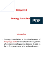 Strategy Formulation Chapter Overview