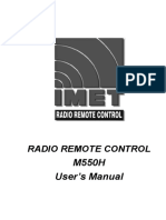 M550H User's Manual: Radio Remote Control