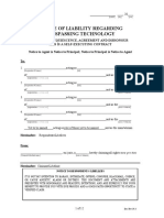 Notice of Liability Regarding Trespassing Technology