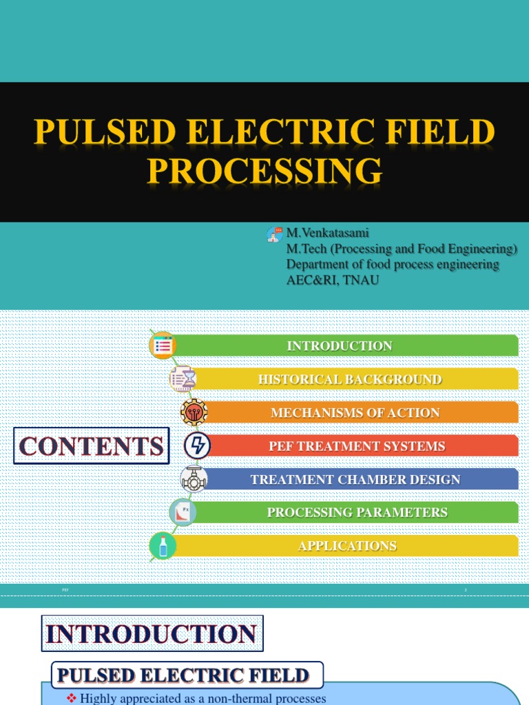 M.Venkatasami M.Tech (Processing and Food Engineering) Department of