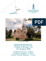Order of Service 16th August 2020 (Trinity X)