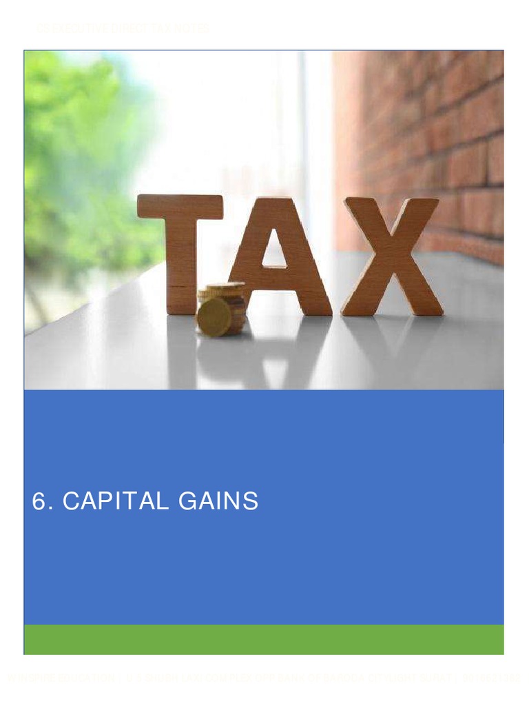 Capital Gain PDF PDF Capital Gains Tax Share Repurchase