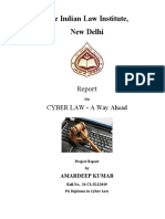 The Indian Law Institute, New Delhi: Cyber Law - A Way Ahead
