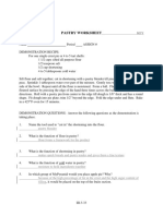 Pastry Worksheet Key PDF