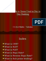 Quick Guide To Terms Used in Day To Day Banking