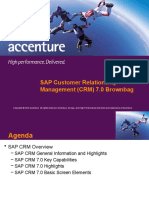 SAP Customer Relationship Management (CRM) 7.0 Brownbag