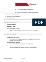 UNMC E-Learning Module Rubric