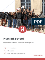 Humind School - Programme Formation Business Developer - 2020
