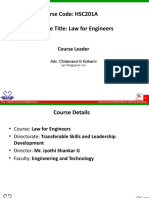 Law For Engineers Session 0