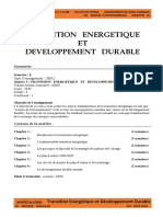 Cours 1 Transition Energetique Et DD M1 GPetro S2