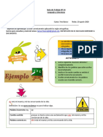 Actividad N° 14 Lenguaje 7mo