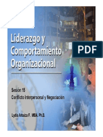 Negociación y conflicto interpersonal