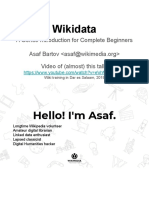 Wikidata: A Gentle Introduction For Complete Beginners Video of (Almost) This Talk