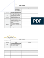 Six Sigma Yellow Belt Team Charter Template