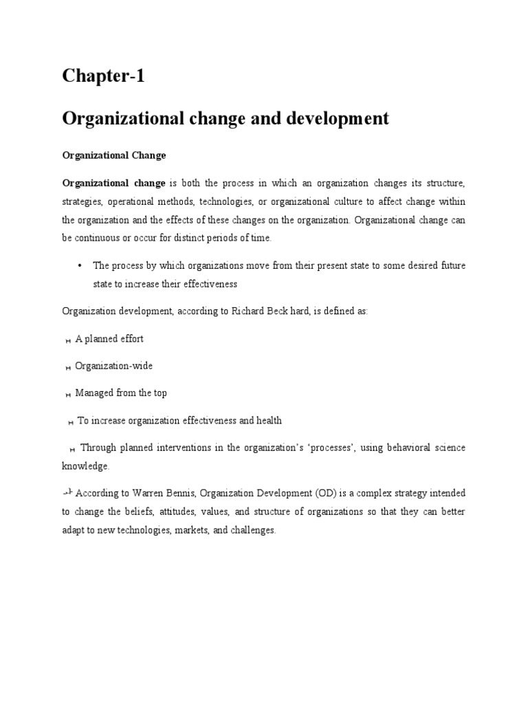 Understanding Organizational Change | PDF | Organization Development ...