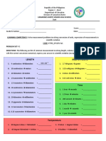 Worksheet W1 - Physics