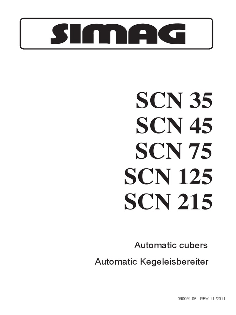 Service Manual SCN Series GB - Rev. 11-2011 PDF | PDF