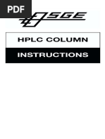 HPLC Column: Instructions