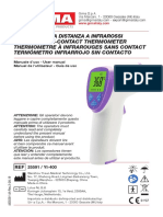 Termometro A Distanza A Infrarossi Infrared Non-Contact Thermometer Thermomètre À Infrarouges Sans Contact Termómetro Infrarrojo Sin Contacto