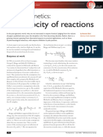 The Velocity of Reactions: Enzyme Kinetics