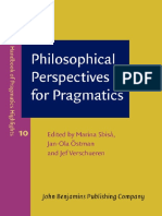 Philosophical Perspectives For Pragmatics