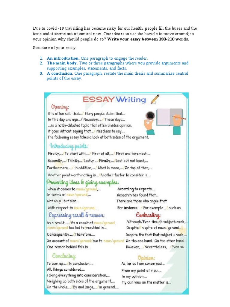 Supporting Examples, Statements, and Facts. Points of The Essay | PDF ...
