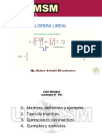 Álgebra Lineal: Mg. Ruben Arbañil Rivadeneira