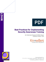 Best Practices For Implementing Security Awareness Training - KnowBe4 Osterman