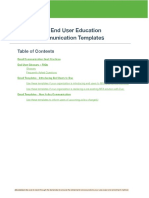 Duo End User Education Communication Templates: Table of Contents