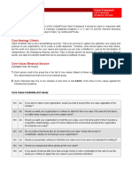 Core Ideology Criteria: Vision Framework