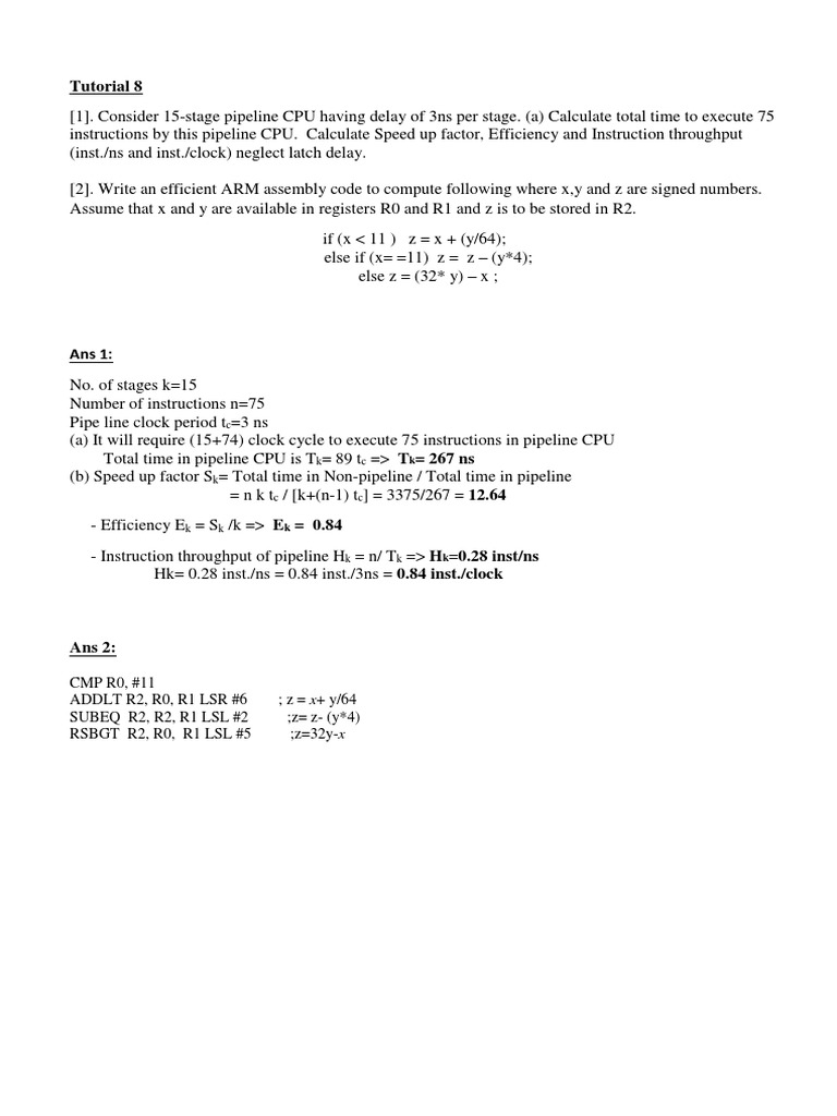 Tuto 8 | PDF | Teaching Methods & Materials | Technology & Engineering