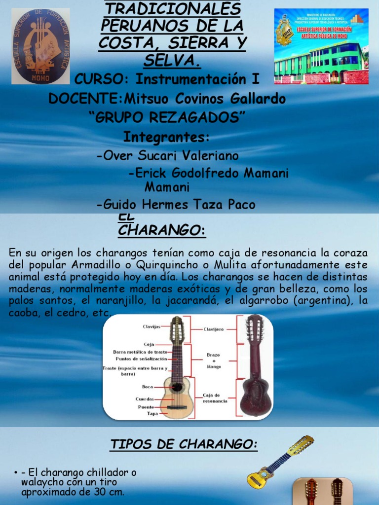 INSTRUMENTOS TRADICIONALES PERUANOS DE LA COSTA, SIERRA Ultimo 1 | PDF ...