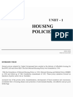 UNIT 1 HOUSING POLICIES