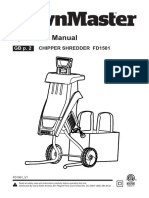 Operator's Manual: Chipper Shredder Fd1501