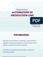 Automation in Production Line: Resentation On
