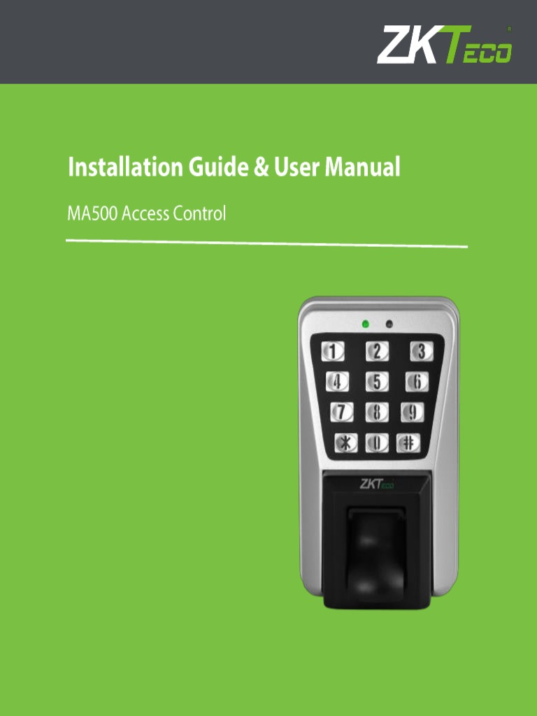 MA500+Access+Control+System+Installation+Guide+&+User+Manual+V2.0 ...
