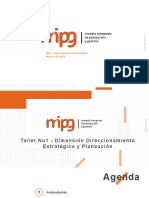 Mipg Dimension 2 - Direccionamiento Estrategico y Planeacion