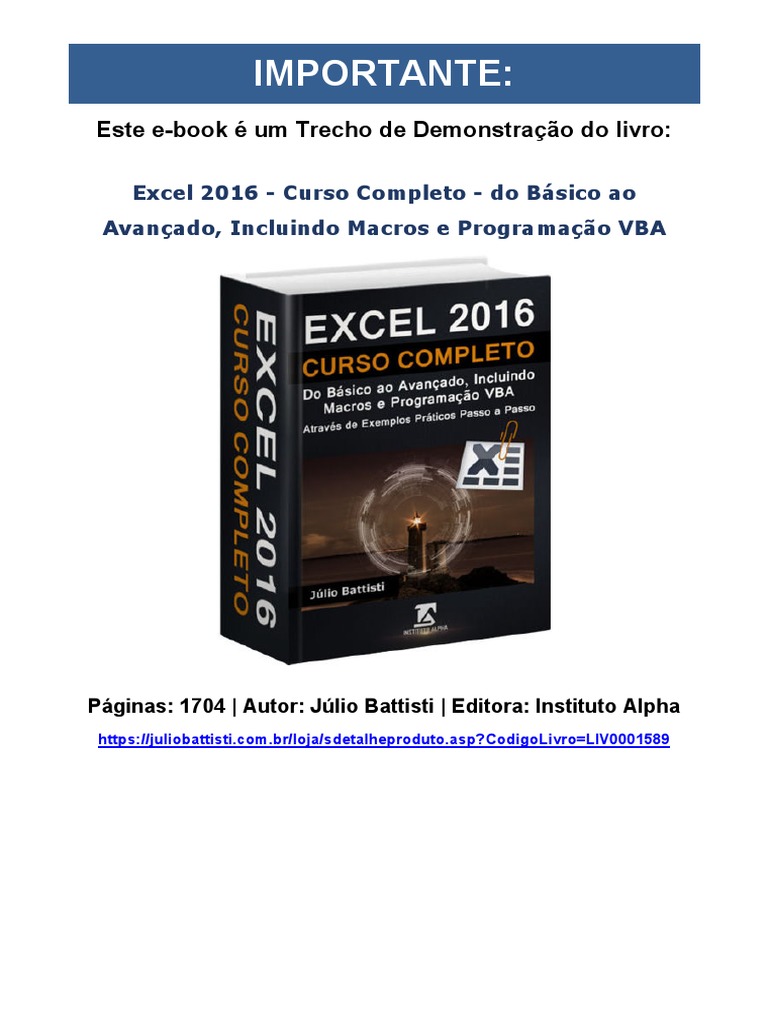 Julio Battisti - Artigos e tutoriais gratuitos; Venda de livros, e-books,  video-aulas e cursos online.