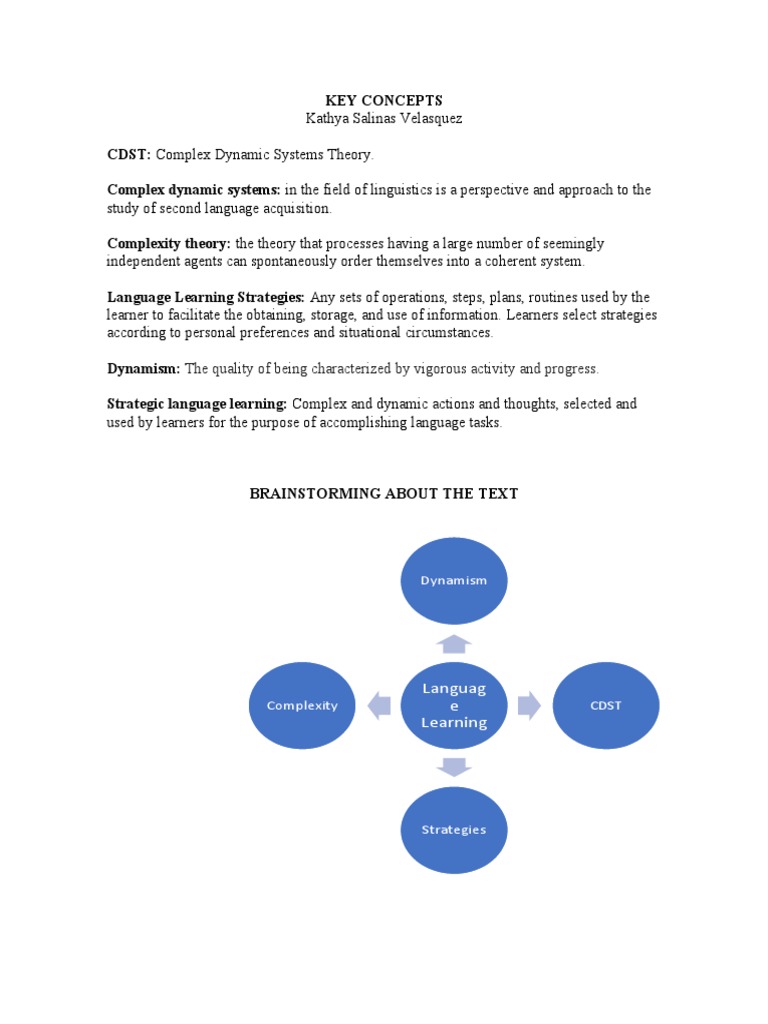 Complex Dynamic Systems in Language Learning | PDF | Career & Growth